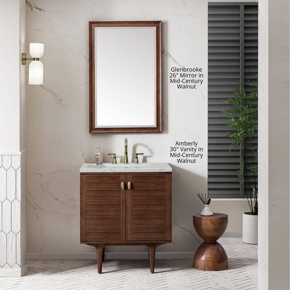 Glenbrooke Solid Wood Flat Wall Mirror