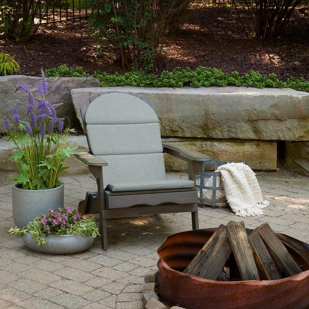 ARDEN Outdoor Foam Adirondack Cushion, Set of 2, 21.5 x 19, Water repellent, Fade Resistant, Foam Cushion for Adirondack Chairs 21.5 x 19