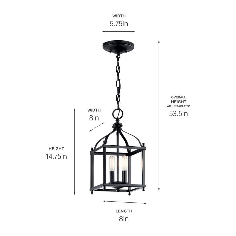 Kichler Lighting Larkin 2 - Light Pendant in  Black