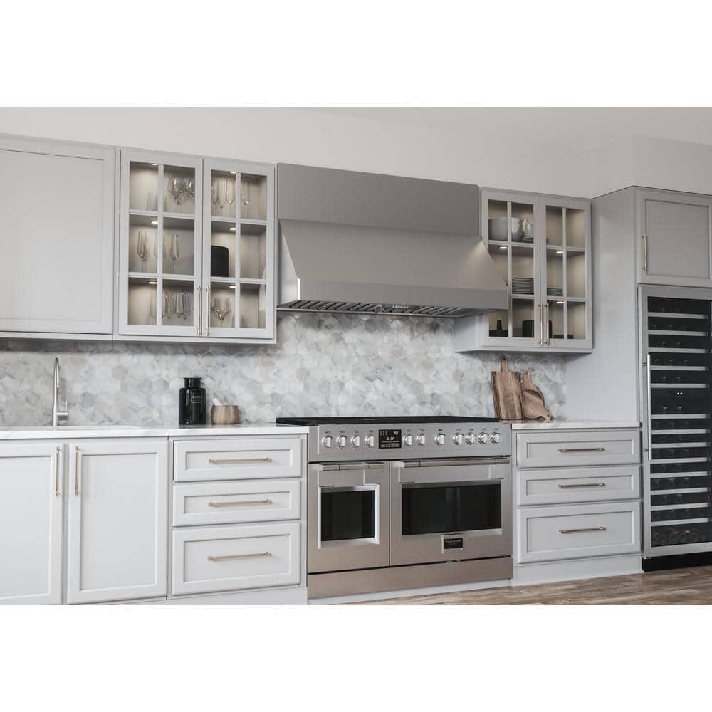 Pro Zephyr 42" 650 CFM Wall Mount Range Hood with LED Light in Stainless Steel