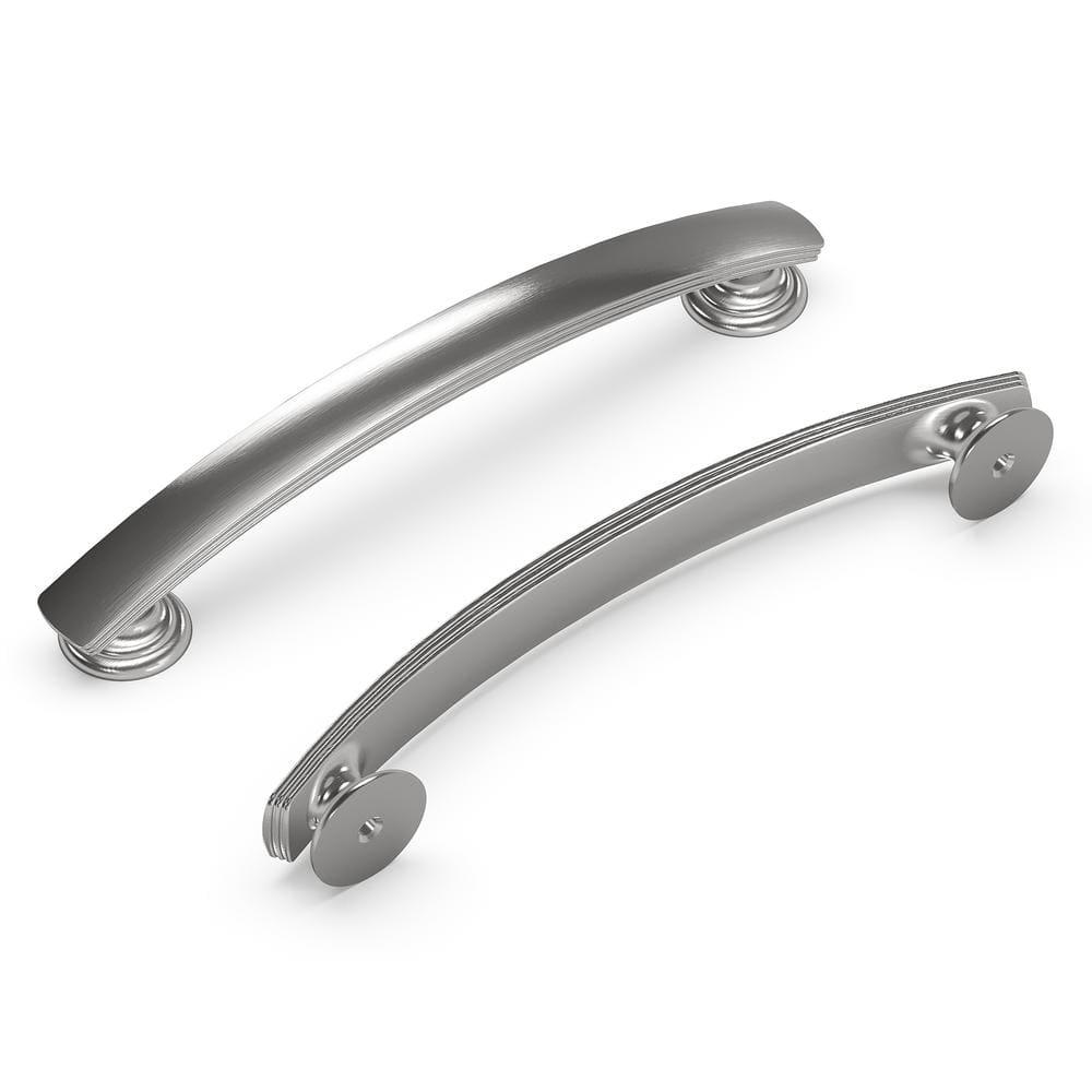 American Diner 5-1/16 in. Modern Arch Cabinet Pull Satin Nickel Handle for Kitchen, Bathroom, and Furniture (10 Pack)