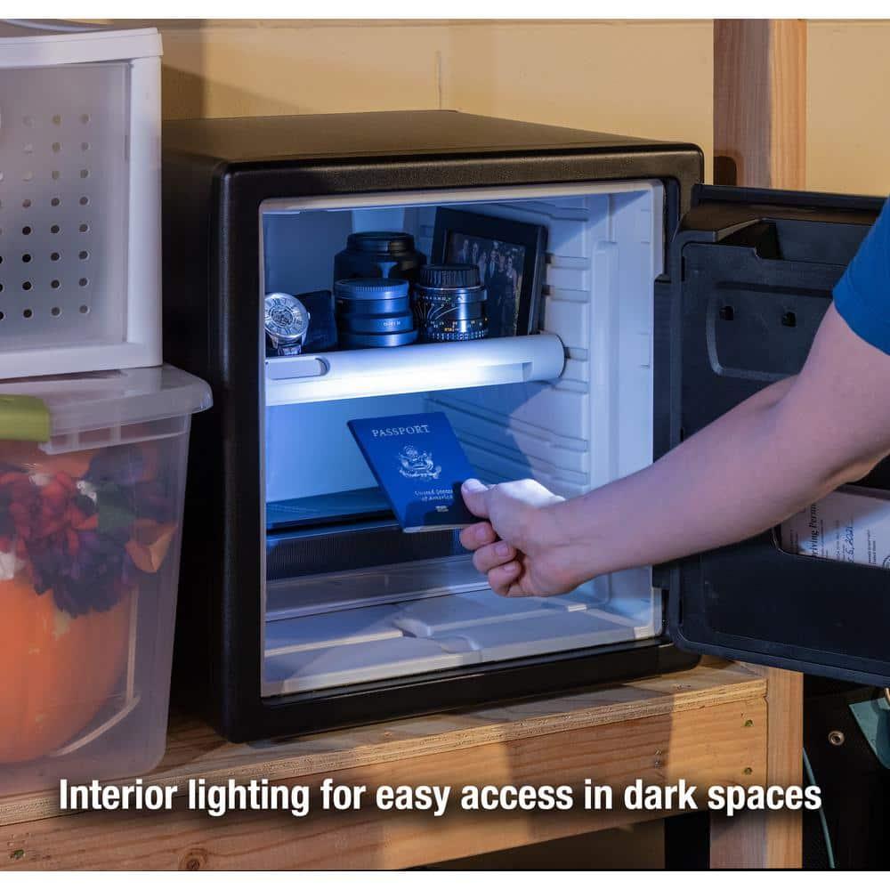 SentrySafe SFW123BTC Fire-Resistant and Water-Resistant Safe with Fingerprint Biometric Lock, 1.23 Cu. ft.