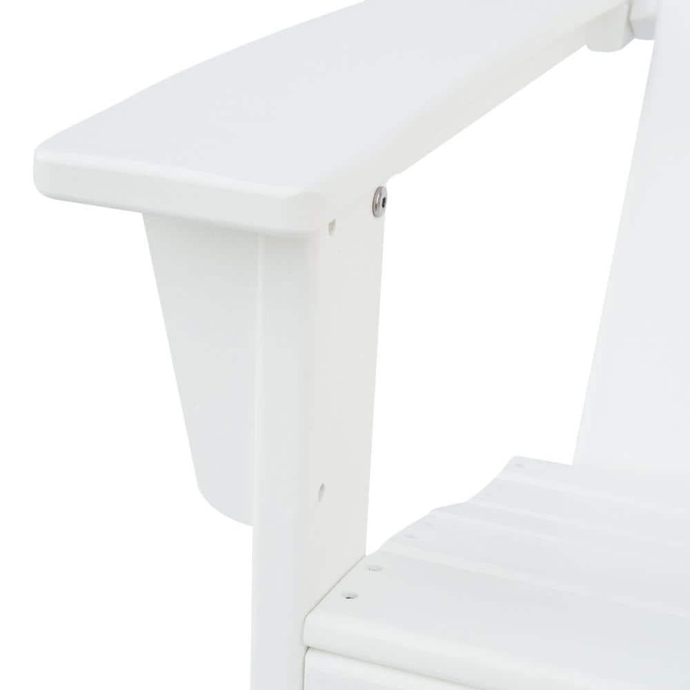 Robbyn Resin Outdoor Adirondack Chair, White