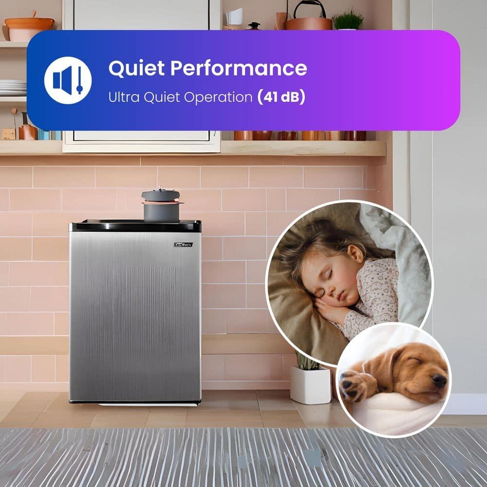 Equator Advanced Appliances Conserv 20in STAINLESS Compact Refrigerator 4.5cF Reversible Door 110V