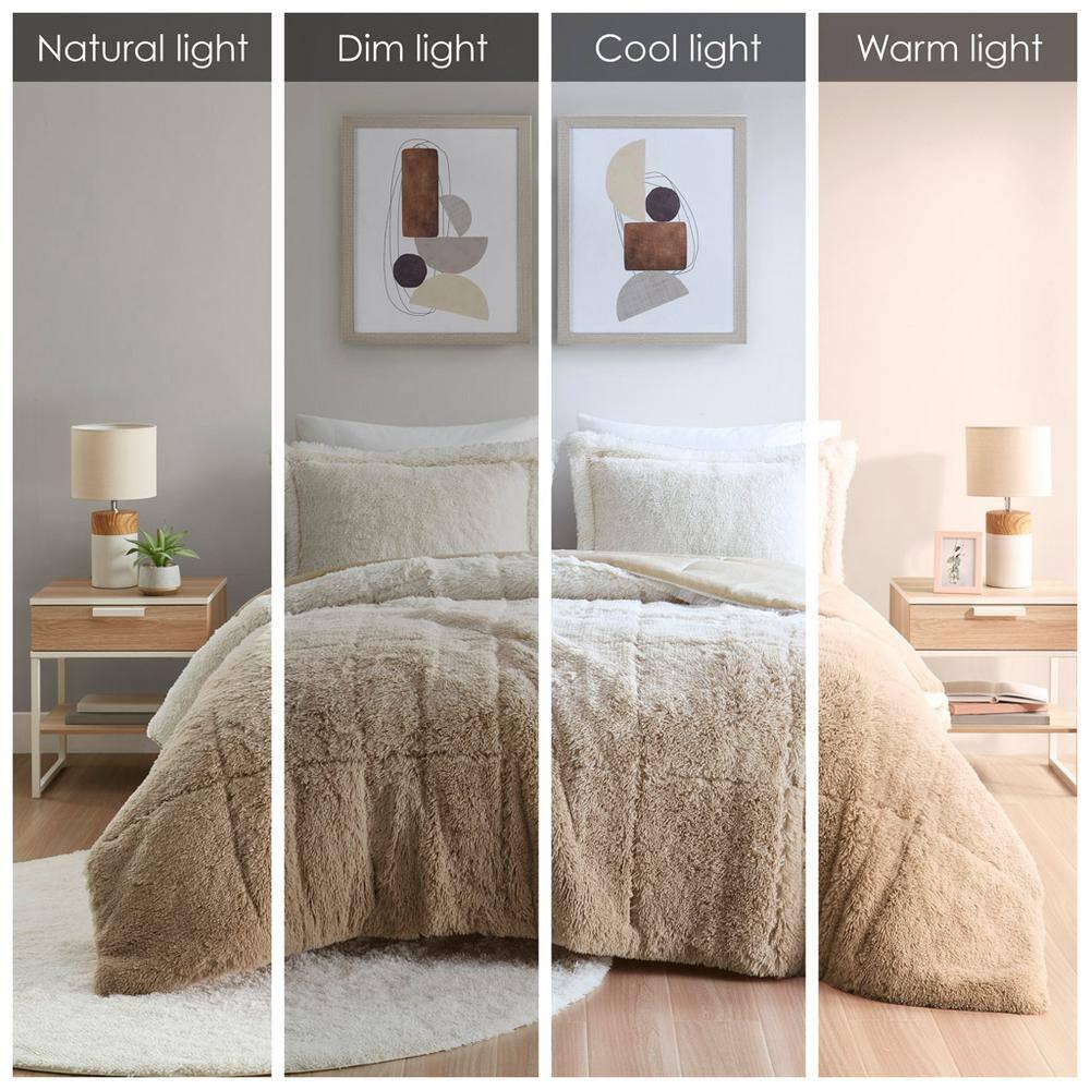 Intelligent Design Malea Shaggy Faux Fur Comforter Mini Set