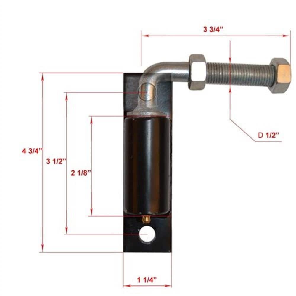 ALEKO Hinge J-Bolt for Driveway Gates Metal Bolts & Screws