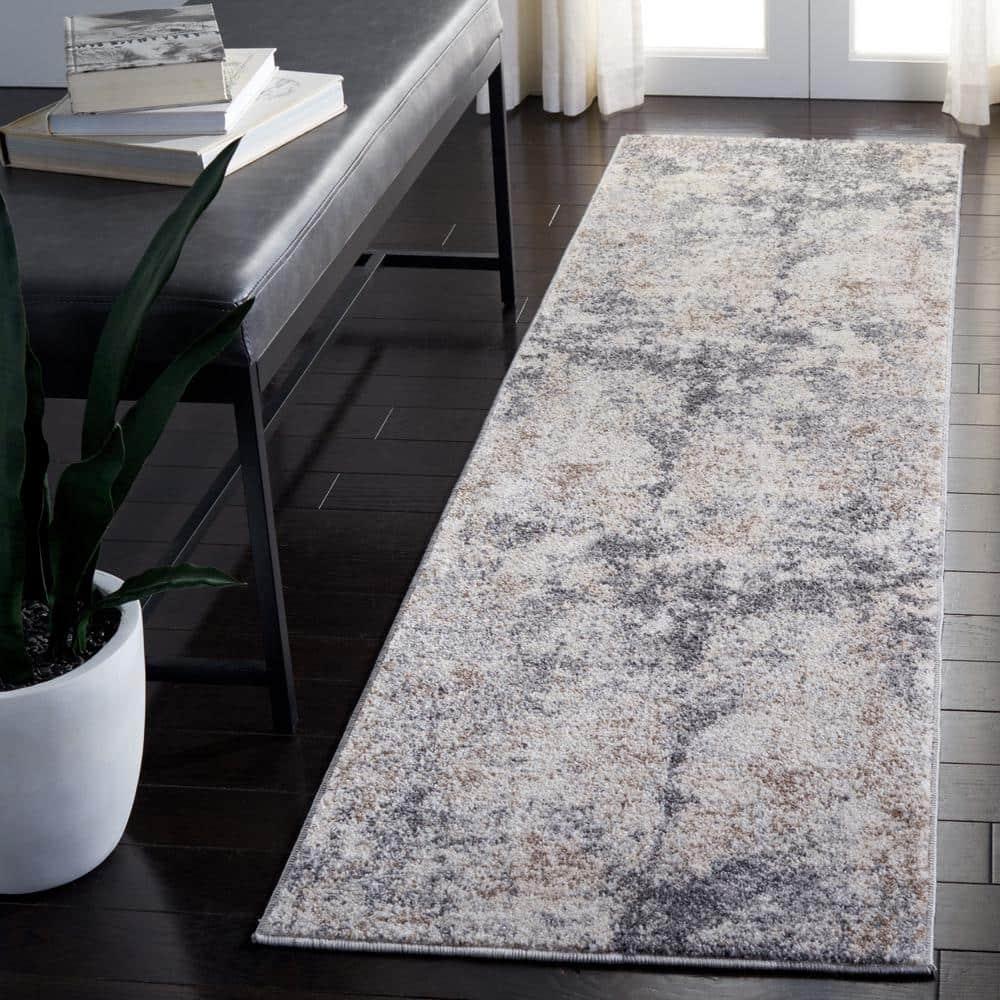Hassell Abstract Light Gray/Gray Area Rug