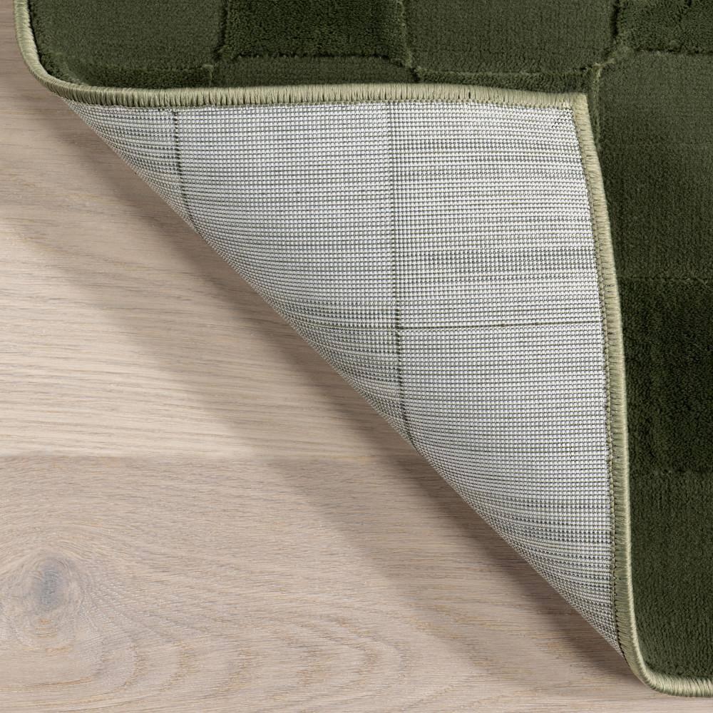 Nuloom Alaiya Checkered Machine Washable Indoor Area Rug, Runner 2' 8" x 8', Green