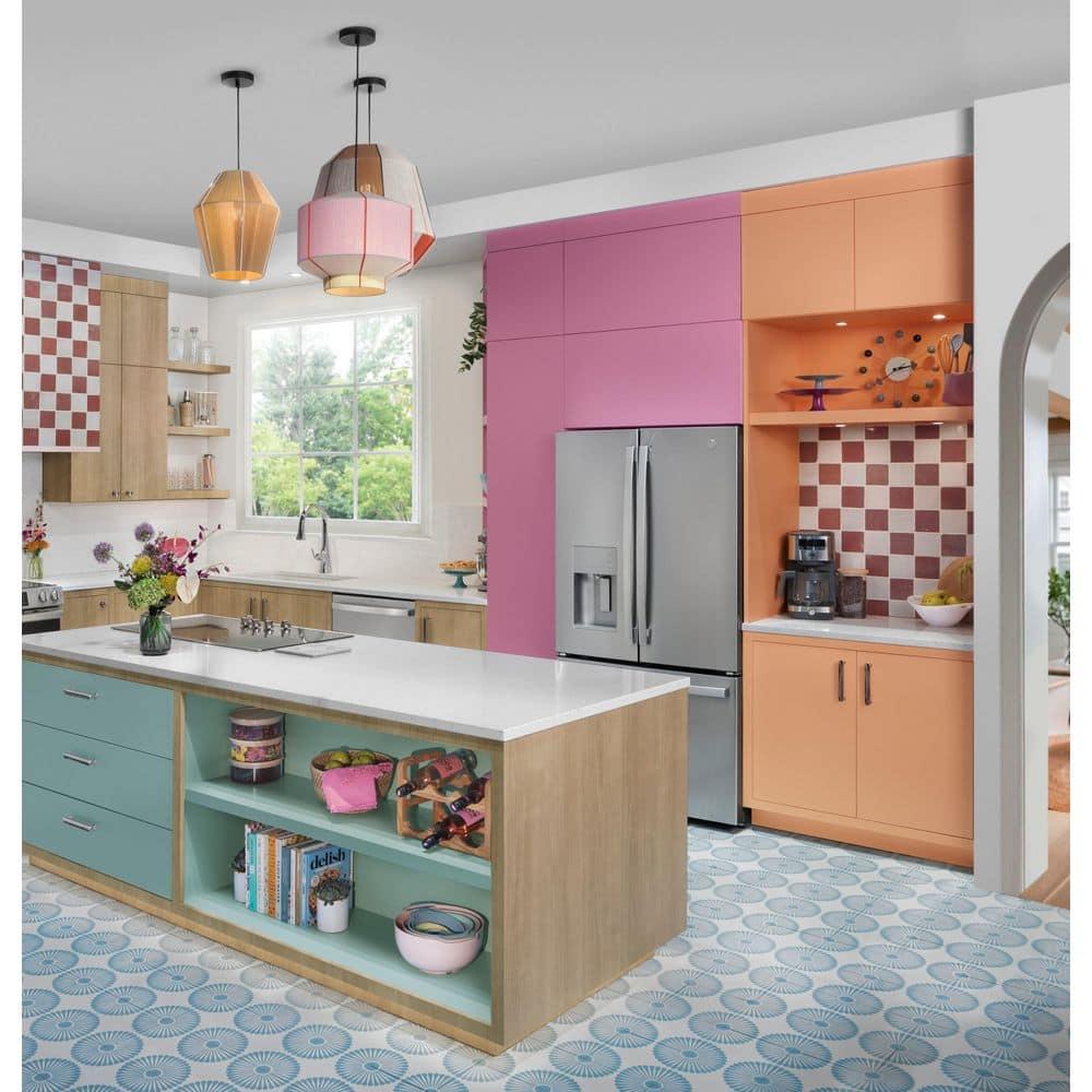 GE Appliances GE Energy Star 20.6 Cu Ft Fingerprint Resistant Counter Depth French Door Refrigerator