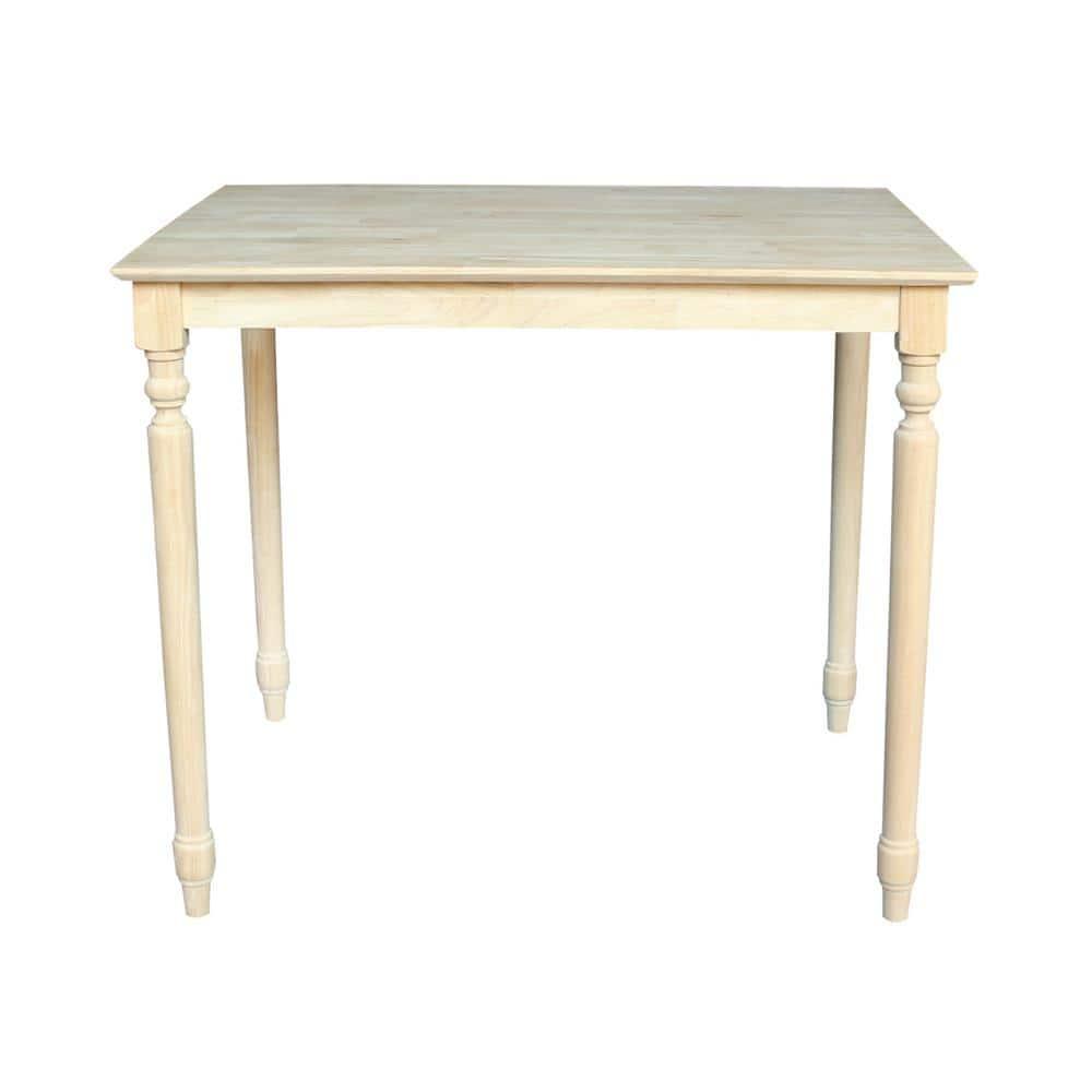 International Concepts Turned Counter Height Solid Wood Dining Table