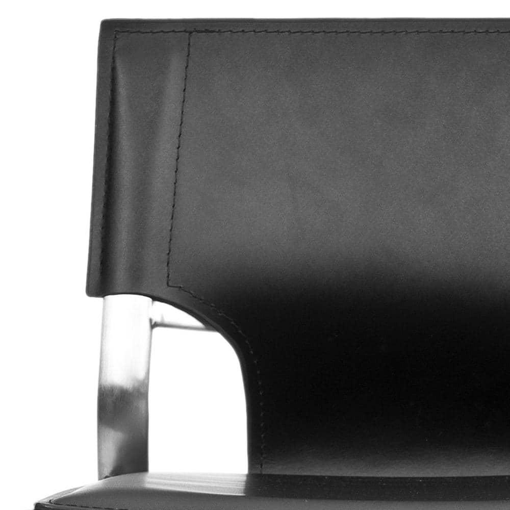 Armondo Gas Lift Swivel Bar Stool - Black - Safavieh