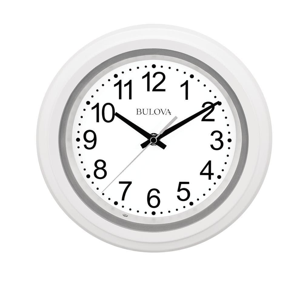 Bulova Clocks Night Vision 10" Diameter Quartz Clock