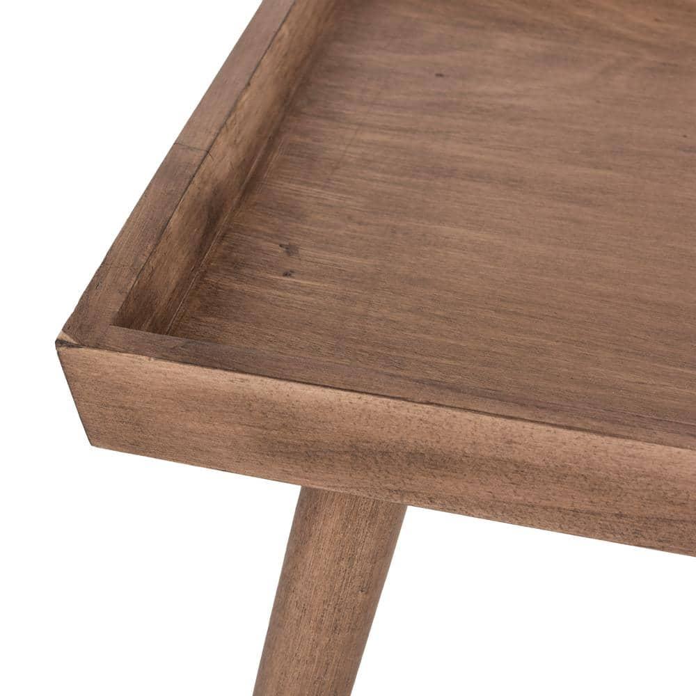 Nonie Coffee Table With Tray - Light Brown - Safavieh
