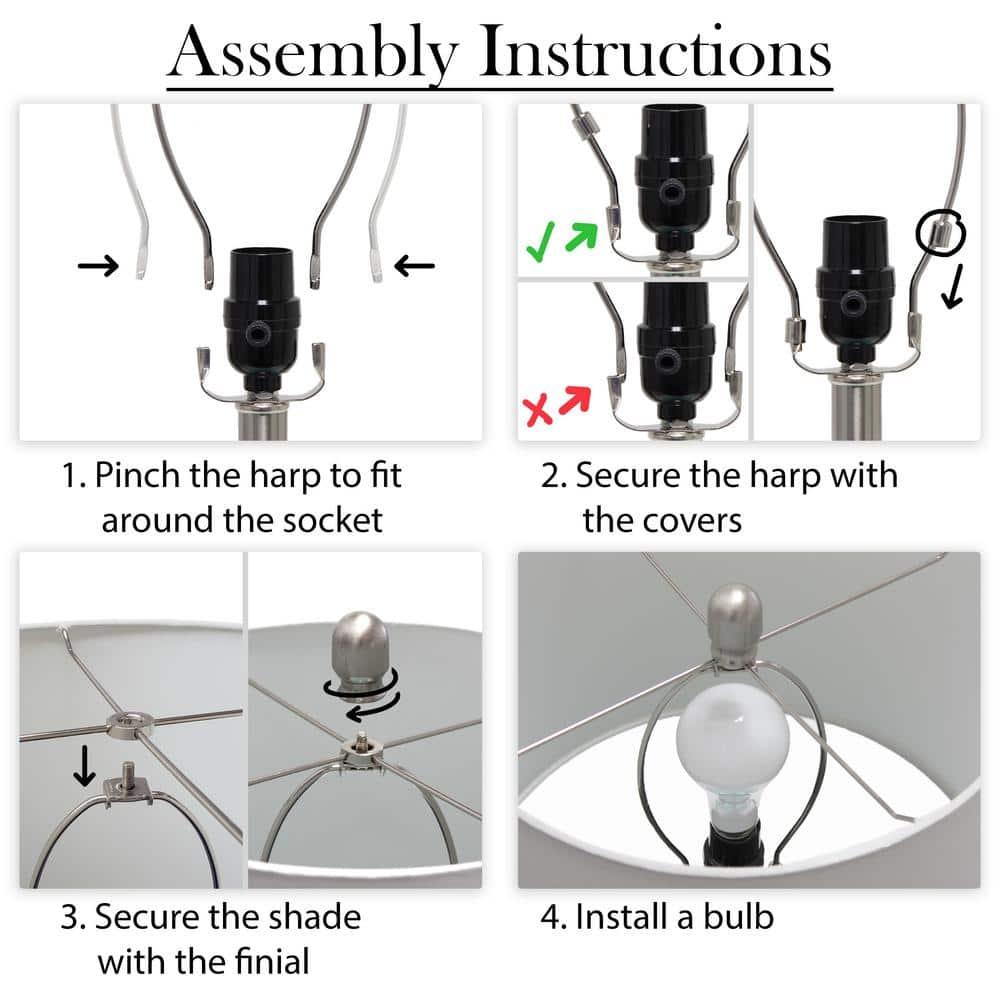Ceramic Tear Drop Shaped Table Lamp, Gray
