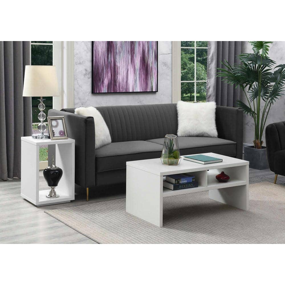 Convenience Concepts Northfield Admiral Deluxe Coffee Table with Shelves, Multiple Finishes