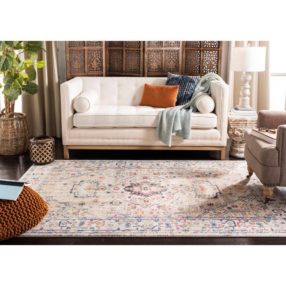 Madison MAD468 Power Loomed Indoor Area Rug - Grey/Blue - 9'x12' - Safavieh