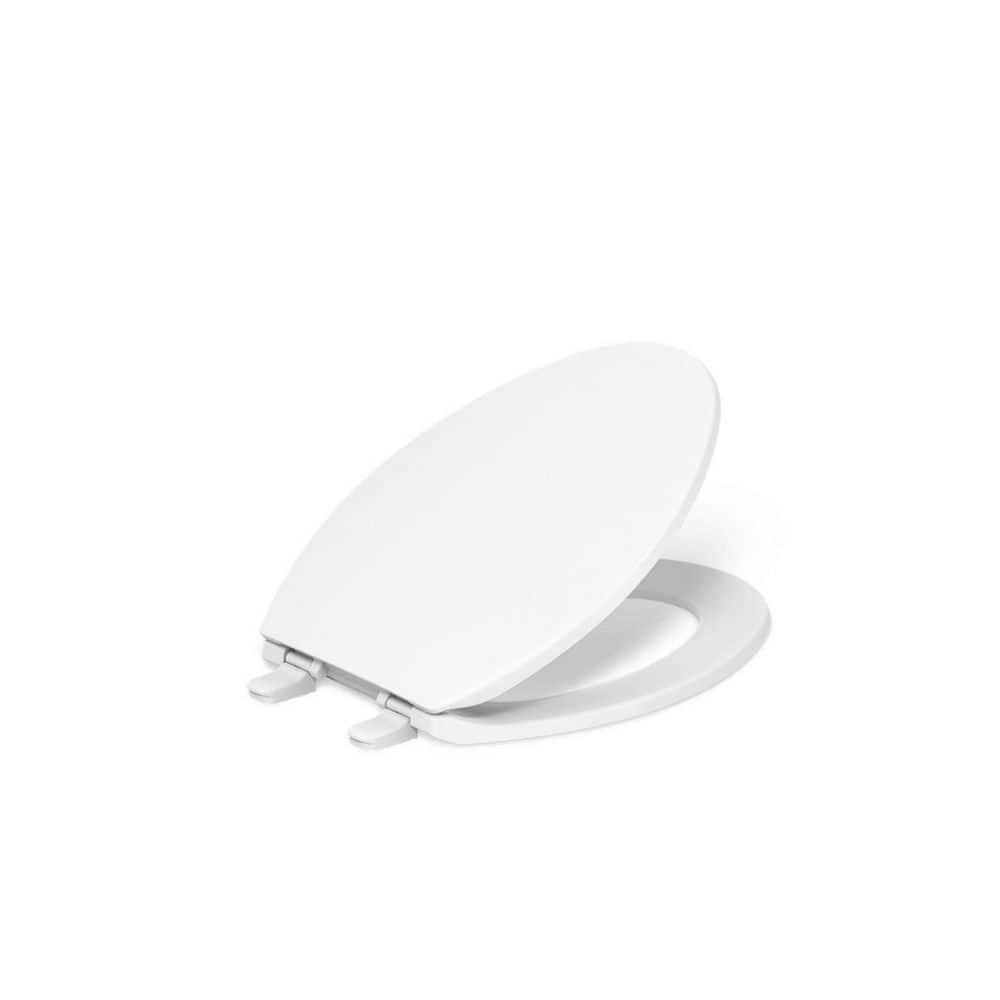 Kohler Brevia Quiet-Close Toilet Seat with Grip-Tight Bumpers and Quick-Attach Hardware