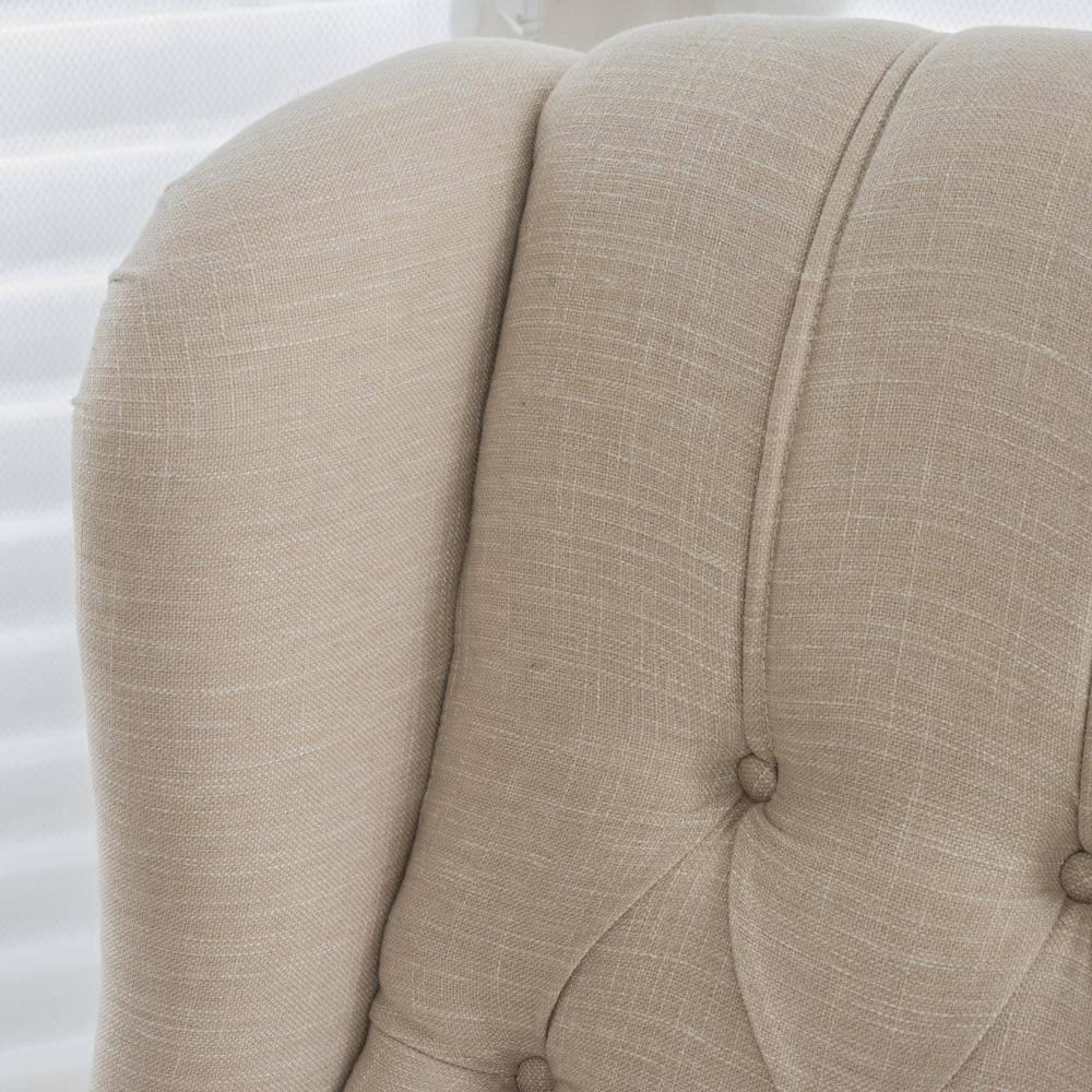 Walter Light Beige Fabric Recliner Club Chair - Christopher Knight Home: Elegant Tufted Wingback, Nailhead Trim, Polyester Upholstery
