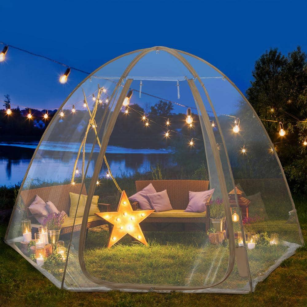 10 Ft. W x 10 Ft. D Fiberglass Pop-Up Bubble Tent