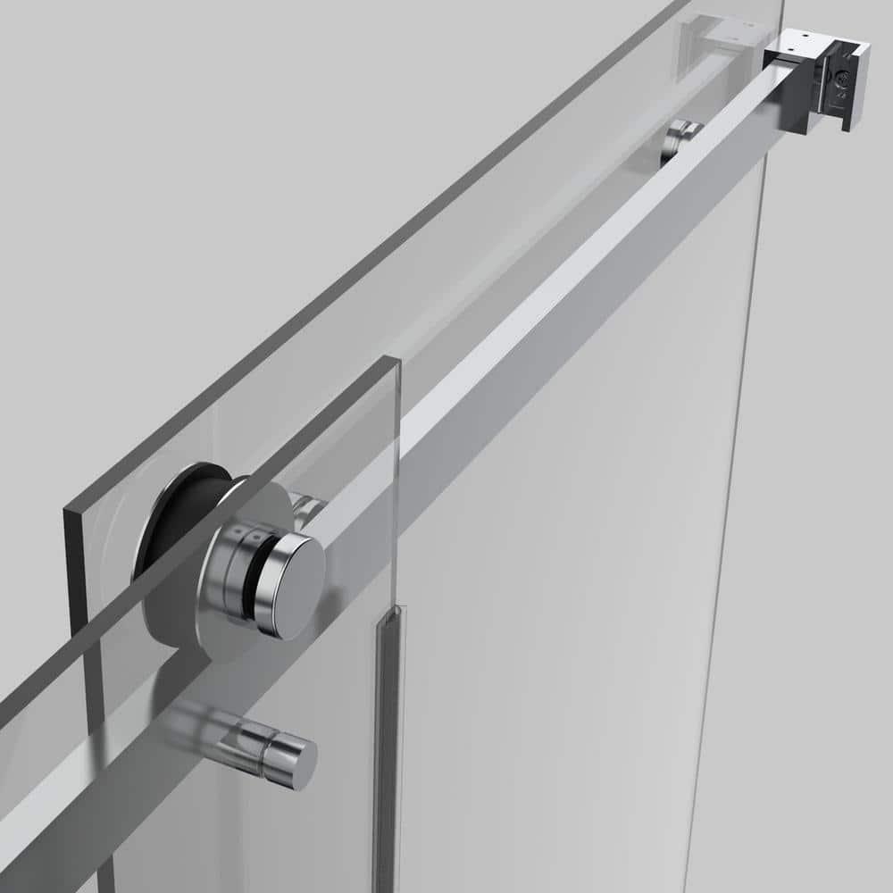 HHK HOME 60'' W 76'' H Frameless Rectangle Shower Enclosure HHKSS04-CH-6076