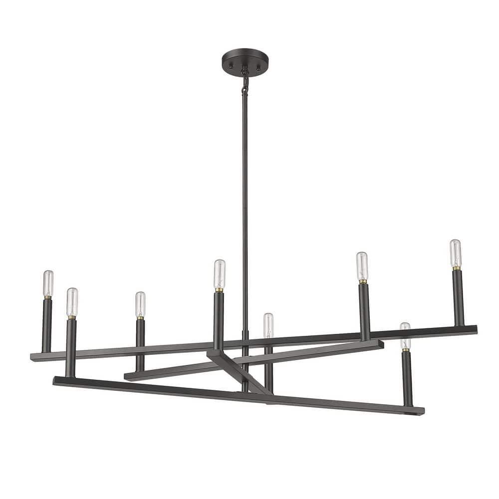 Acclaim Lighting In20026 Hale 8 Light 42" Wide Candle Style Chandelier - Black