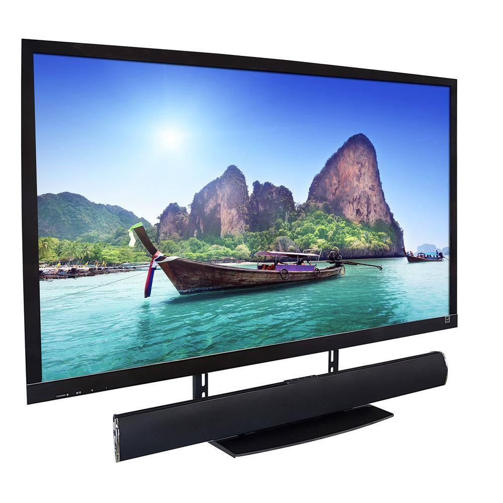 Mount-It TV Wall Mount Shelf Bracket Under TV for Cable Box, DVD Player, Stereo AV Components Shelf, Black