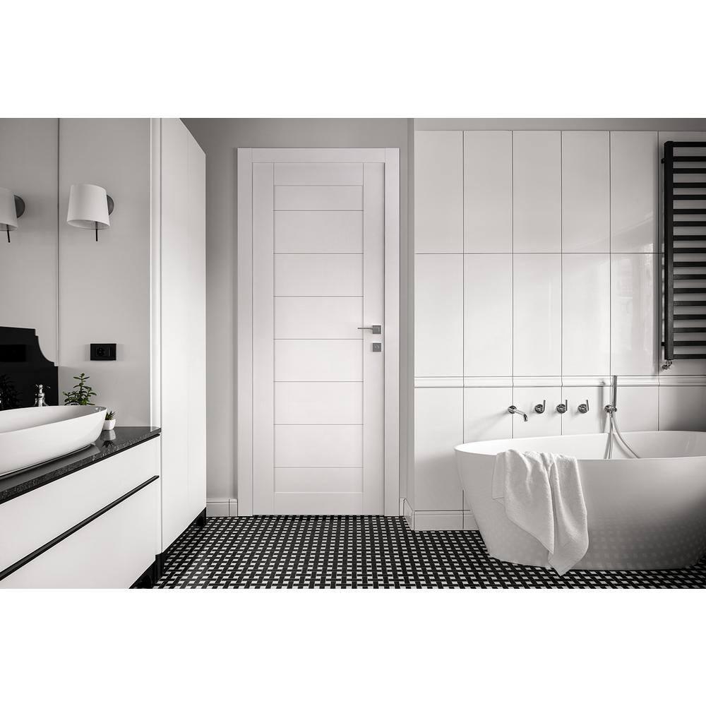 Belldinni Alba DIY-Friendly Single Prehung with Concealed Hinges Standard Door