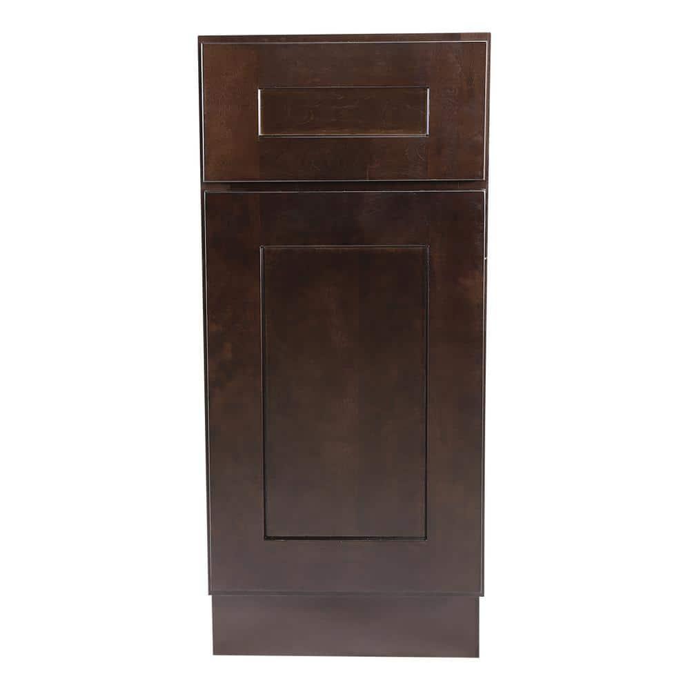 Design House Brookings Unassembled (Ready-to-Assemble) Shaker Base Kitchen Cabinet B12 34.5" H, Espresso