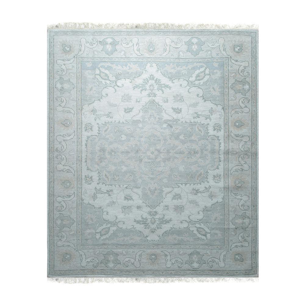 EORC Beige Classic Traditional Floral Area Rug