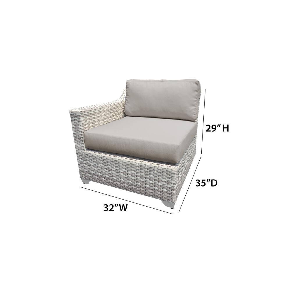Bannister 64'' Wicker Outdoor Loveseat