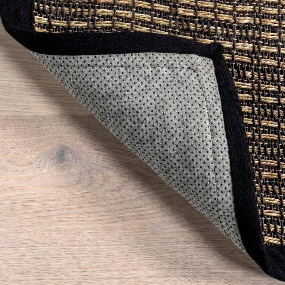 nuLOOM Armani Geometric Seagrass Area Rug, 9' x 12', Armani Black