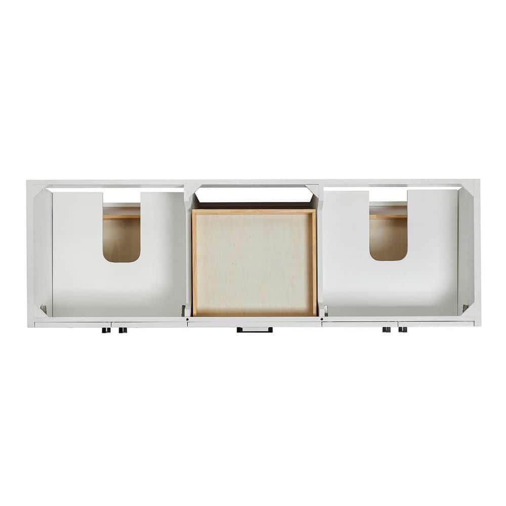 Ariel Kelley 66 Inch Double Sink Base Cabinet In Oak
