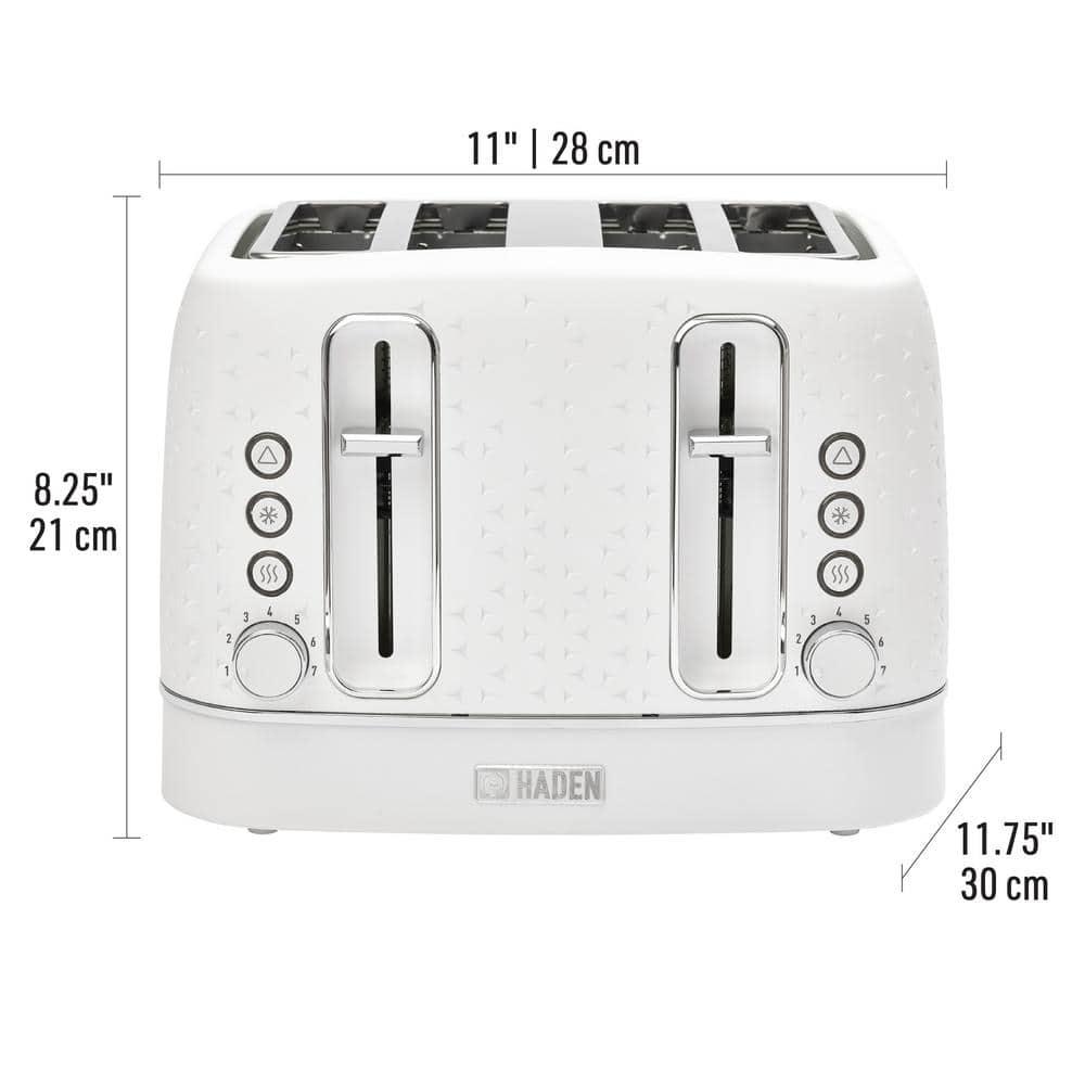 HADEN Starbeck White 4-Slice Toaster