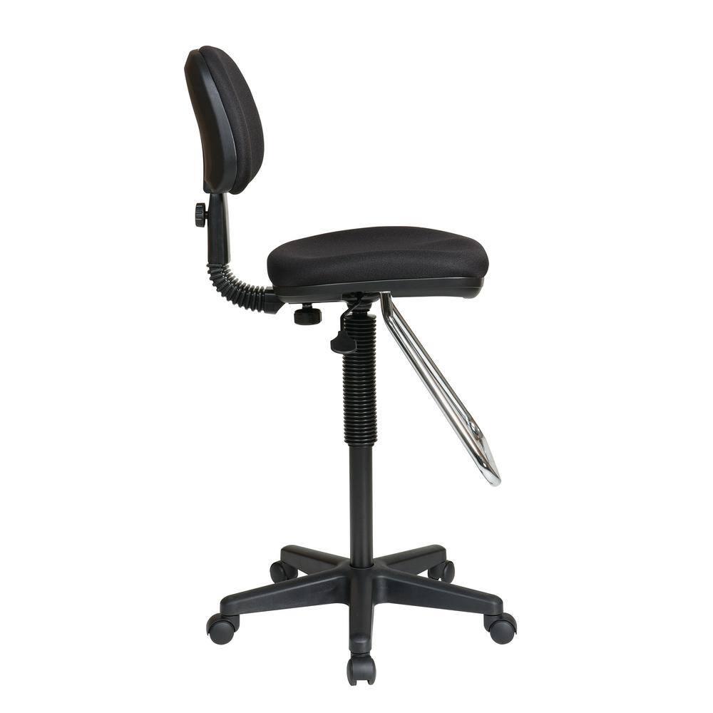 Polyester Blend Drafting Chair with Headrest