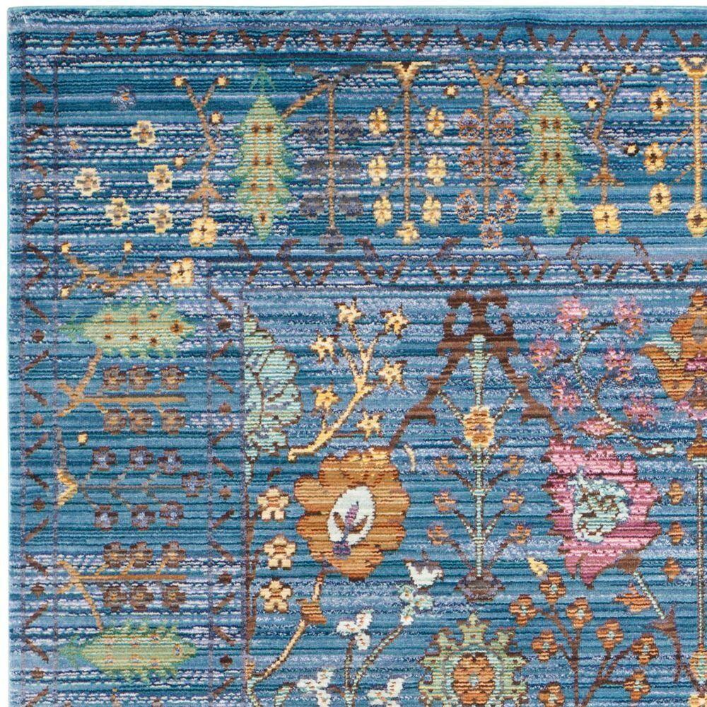 Valencia VAL108 Power Loomed Indoor Area Rug - Blue/Multi - 4'x6' - Safavieh