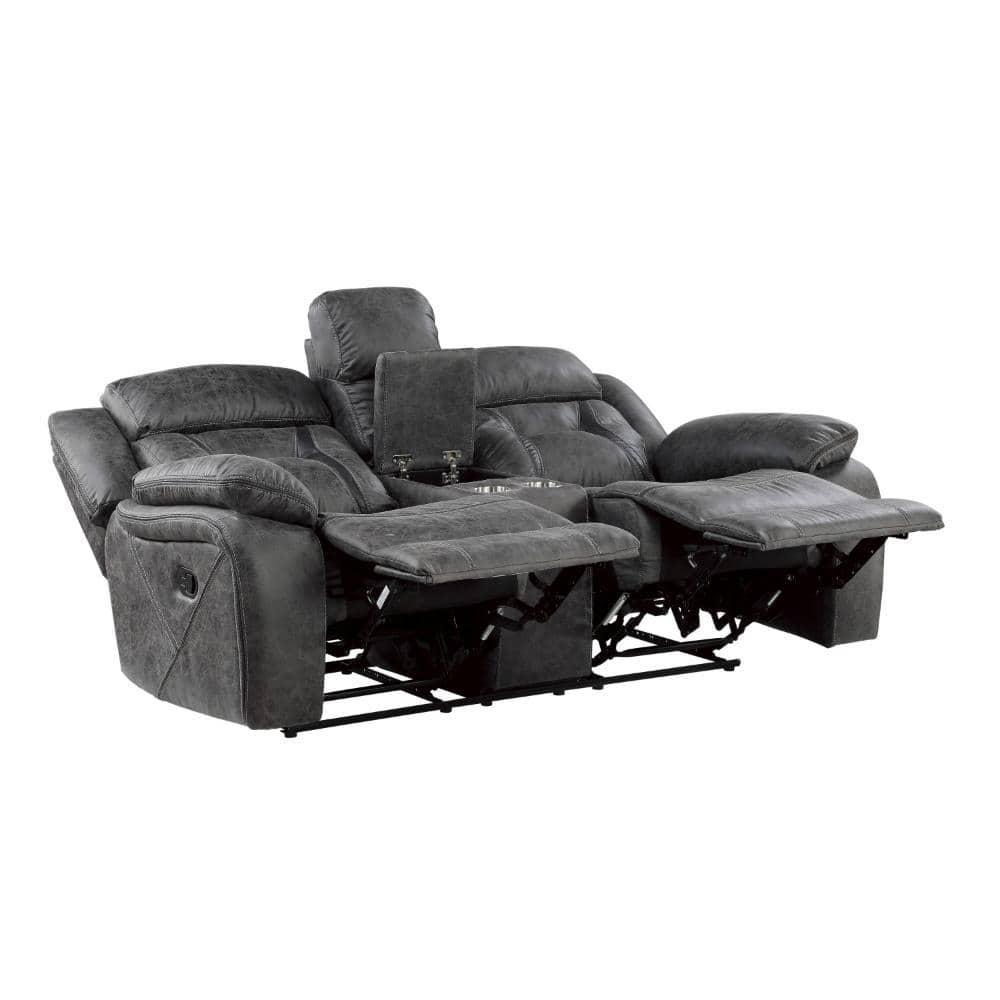 Benjara 74.5'' Upholstered Reclining Loveseat