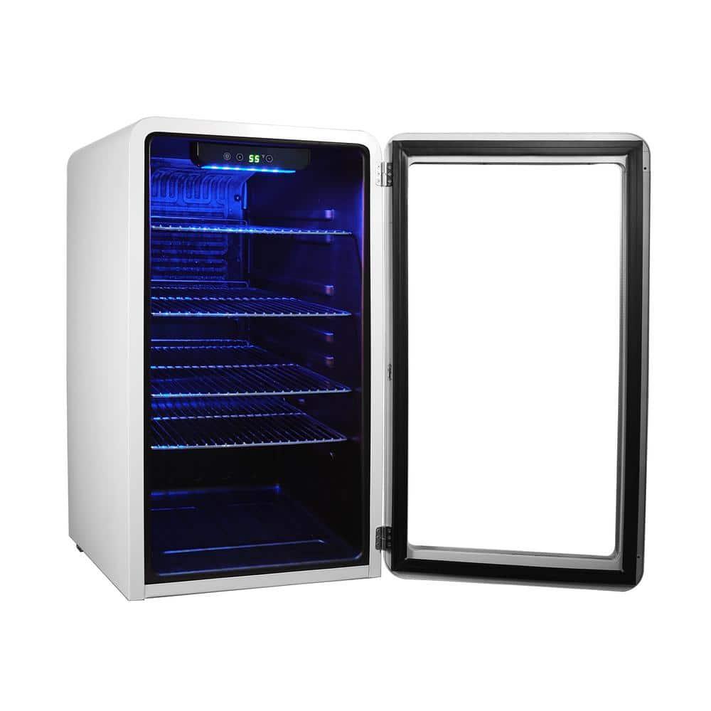 Magic Chef Magic Chef 17.5'' W 20 Cans (12 oz.) 3.4 Cubic Feet Beverage Cooler with Wine Storage and Glass Door