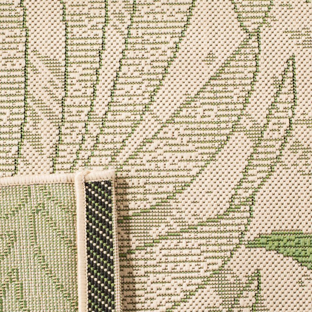 Courtyard CY7836 Power Loomed Indoor/Outdoor Runner Rug - Cream/Green - 2'3"x6'7" - Safavieh.
