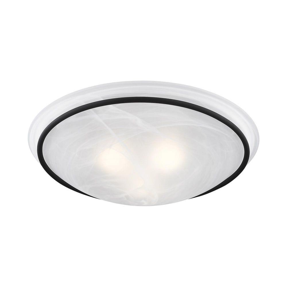 Livex Lighting Newburgh 3 - Light Semi-Flush Mount in  Black