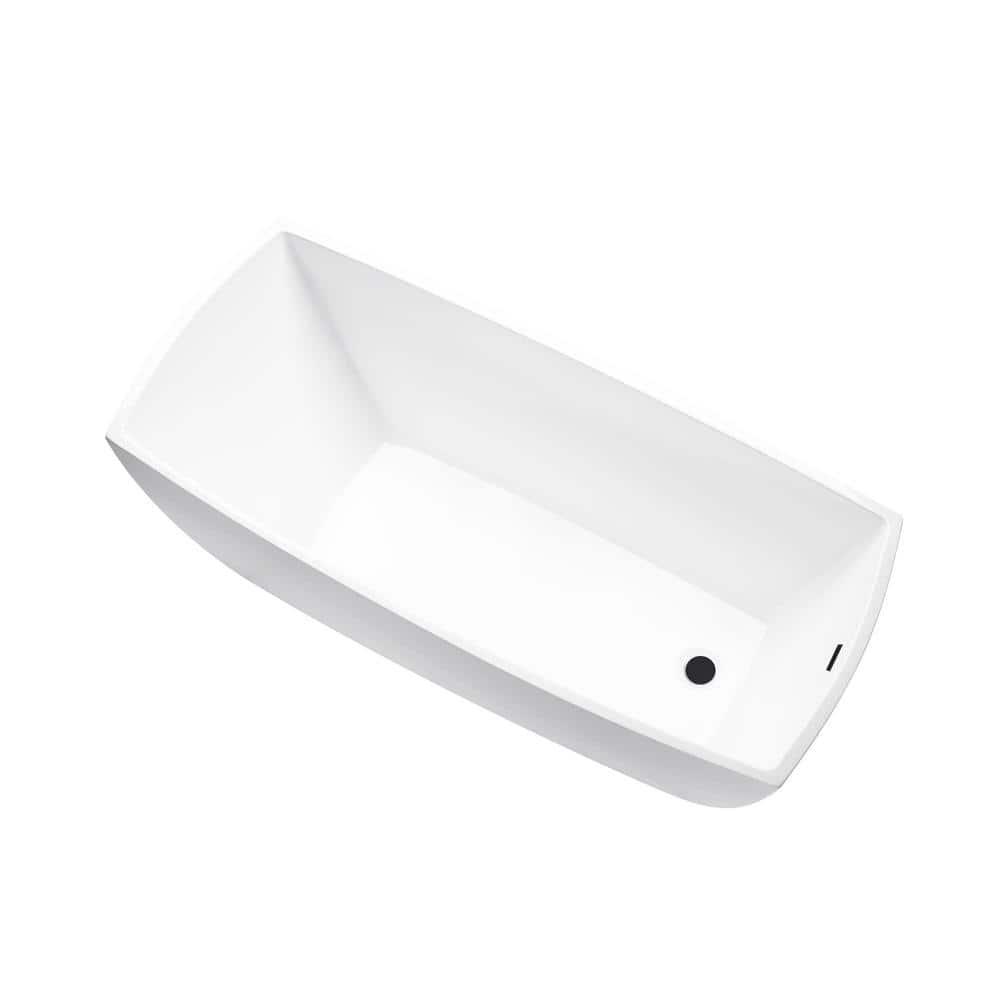 Vanity Art 67" X 31" Acrylic Freestanding Bathtub