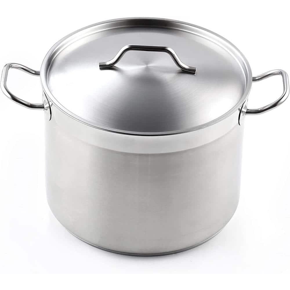Cooks Standard Cooks Standard Professional Stainless Steel Stock Pot with Lid, Silver