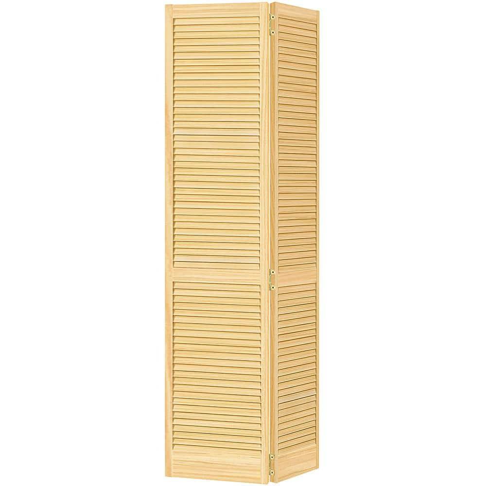 Kimberly Bay Bi-fold Traditional Louver-Louver Unfinished 80 x 28