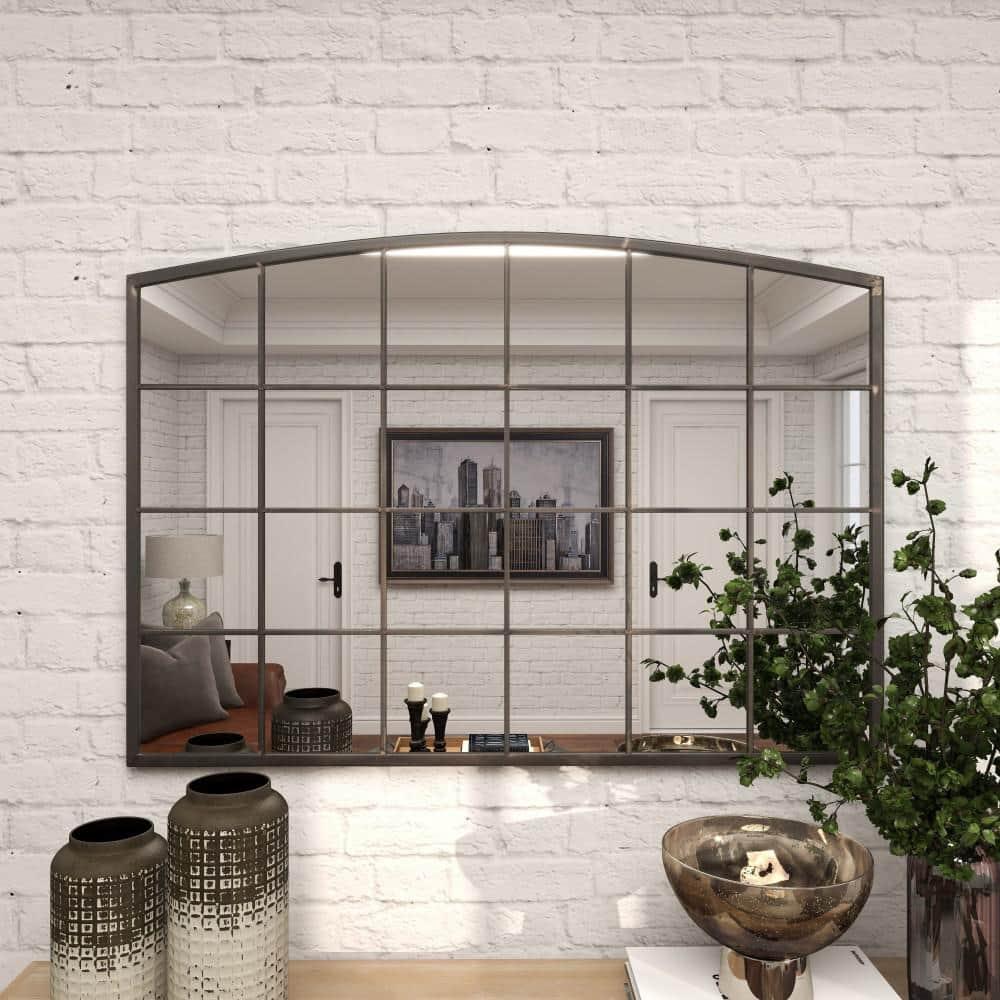 CosmoLiving by Cosmopolitan 3 Overlapping Round Gold Metal, Glamorous and Contemporary Wall Mirror, 27"W x 39"H