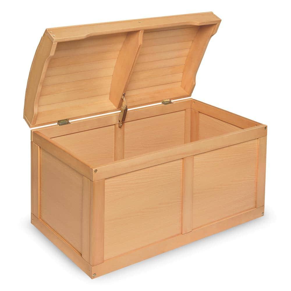 Badger Basket Hardwood Barrel Top Toy Chest - Natural
