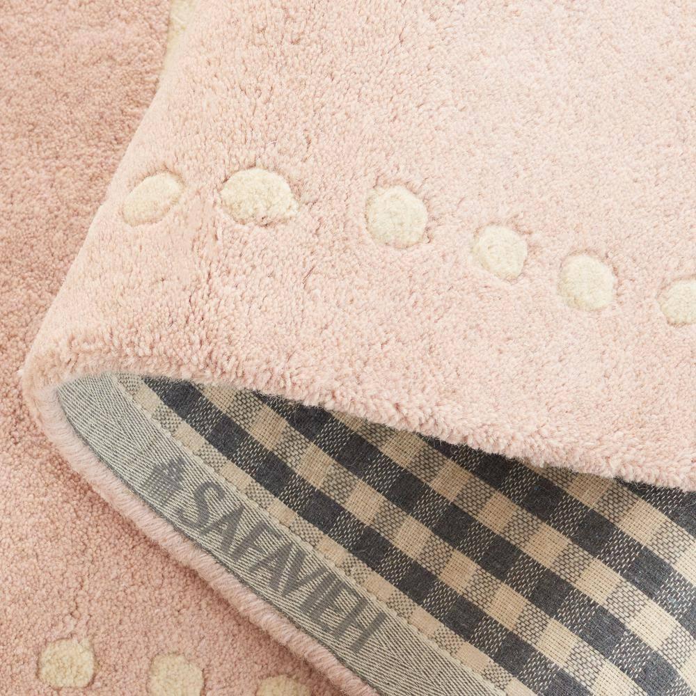Bella BEL151 Hand Tufted Area Rug - Light Pink/Ivory - 5'x5' - Safavieh.