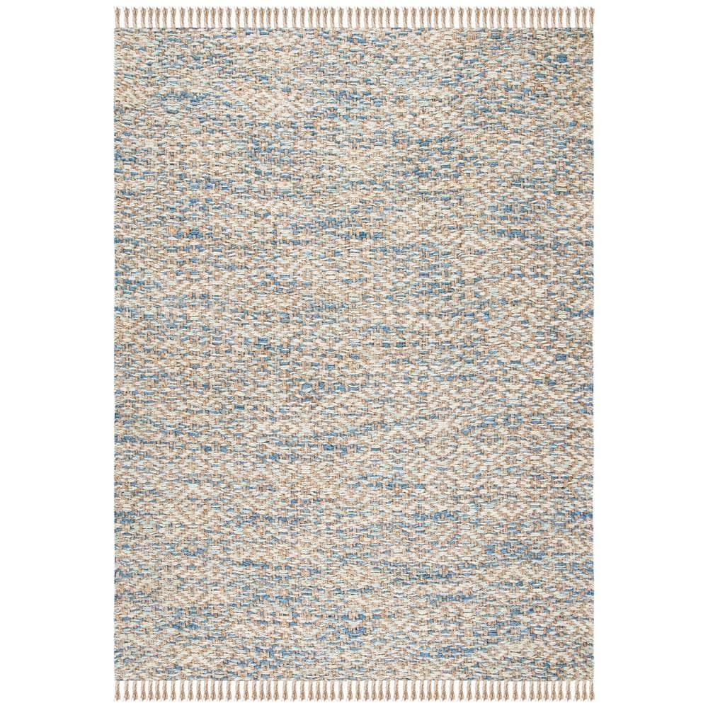 Natural Fiber NF822 Hand Woven Area Rug - Natural/Blue - 8'x10' - Safavieh.