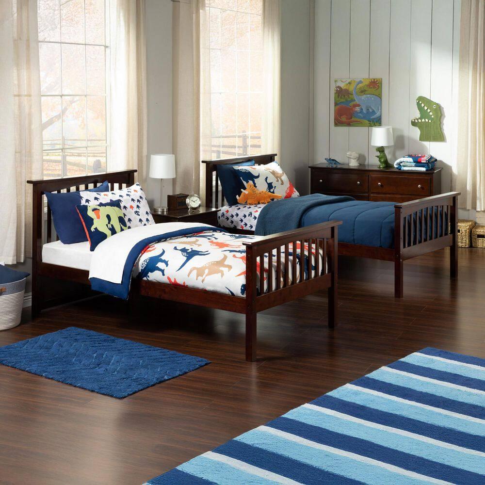 Columbia Bunk Bed Twin over Twin in Multiple Colors and Configurations