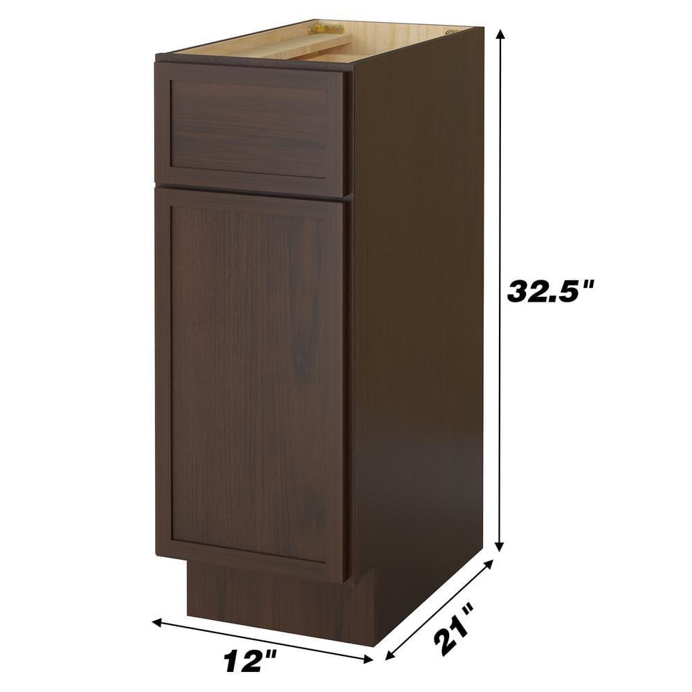 12" W Birch Plywood Freestanding Single Base Storage Cabinet