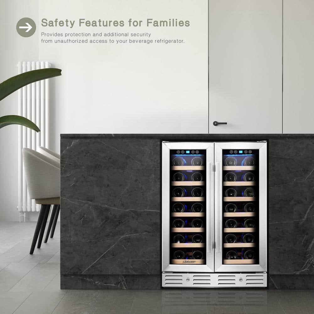 Kalamera Kalamera 40 Bottle Dual Zone Built-In Wine Refrigerator