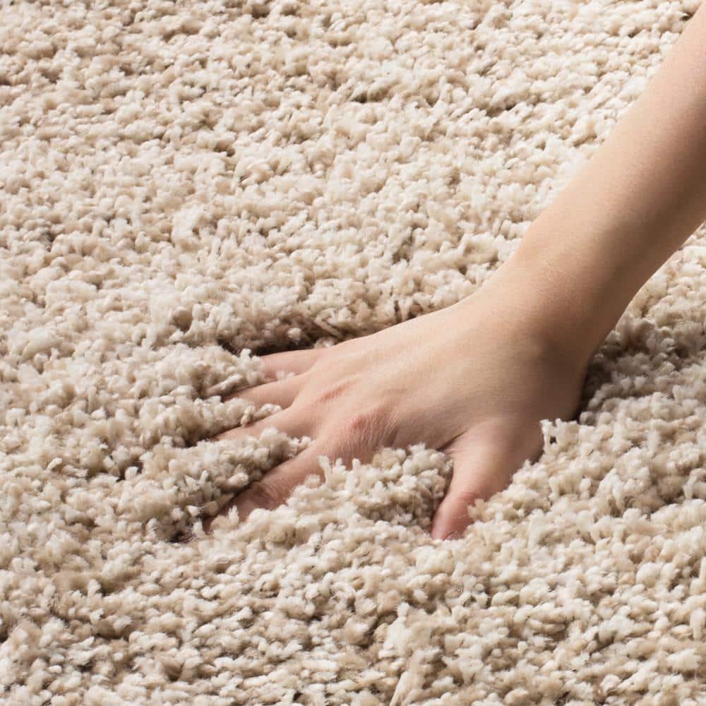 Shag SG151 Power Loomed Indoor Area Rug - Beige - 8'6"x12' - Safavieh.